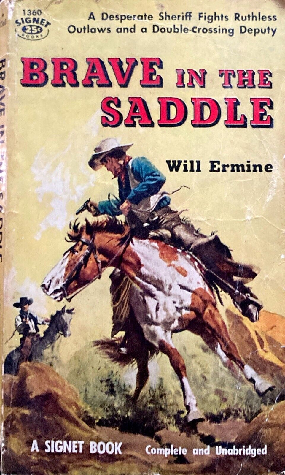 Brave in the Saddle by Will Ermine 1956 Signet 1360 Paperback