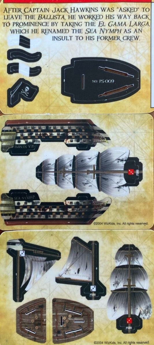 WizKids Pirates CSG of the Spanish Main PS-009 Sea Nymph