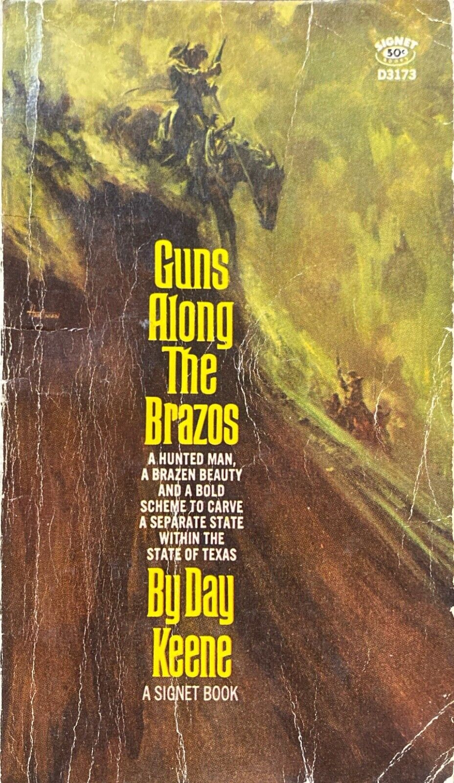 Guns Along the Bravos by Day Keene 1967 Signet D3173 Paperback