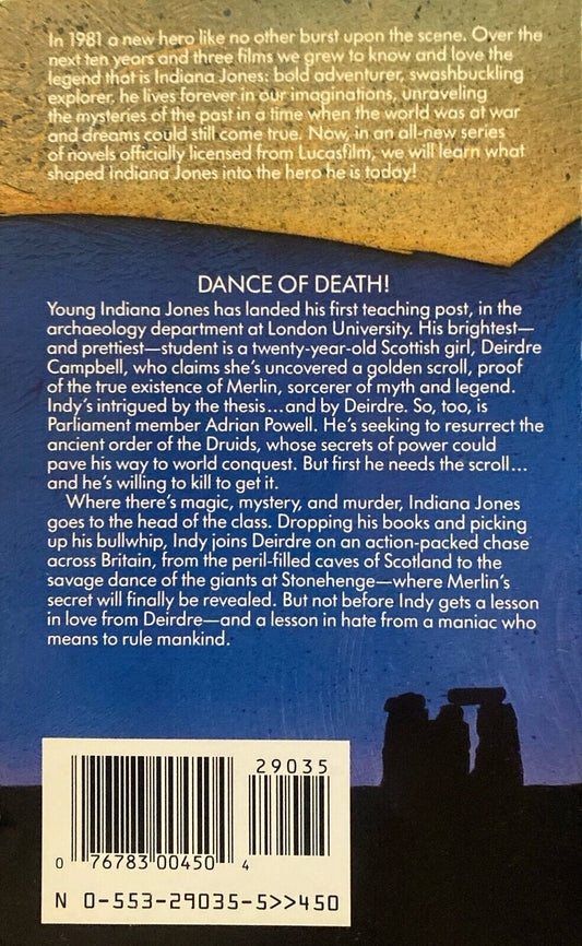 Indiana Jones and the Dance of the Giants by Rob MacGregor 1991 Bantam Paperback