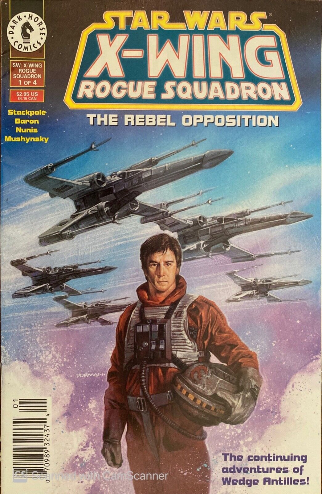 Dark Horse Comics Star Wars X-Wing Rogue Squadron #1 Modern Age 1995 Newsstand