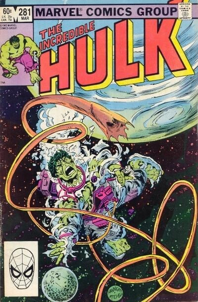 Marvel Comics Incredible Hulk #281 Bronze Age 1983
