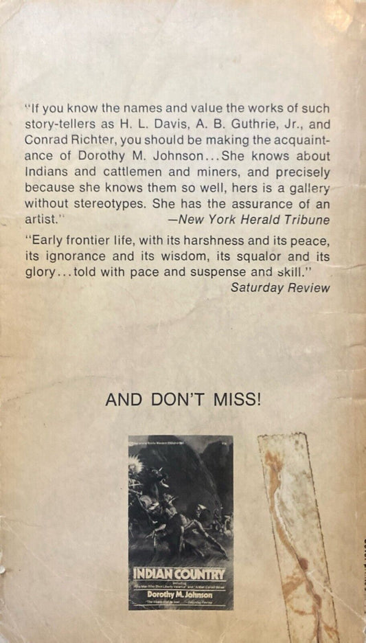 The Hanging Tree by Dorothy Johnson 1973 Ballantine 23663 Paperback