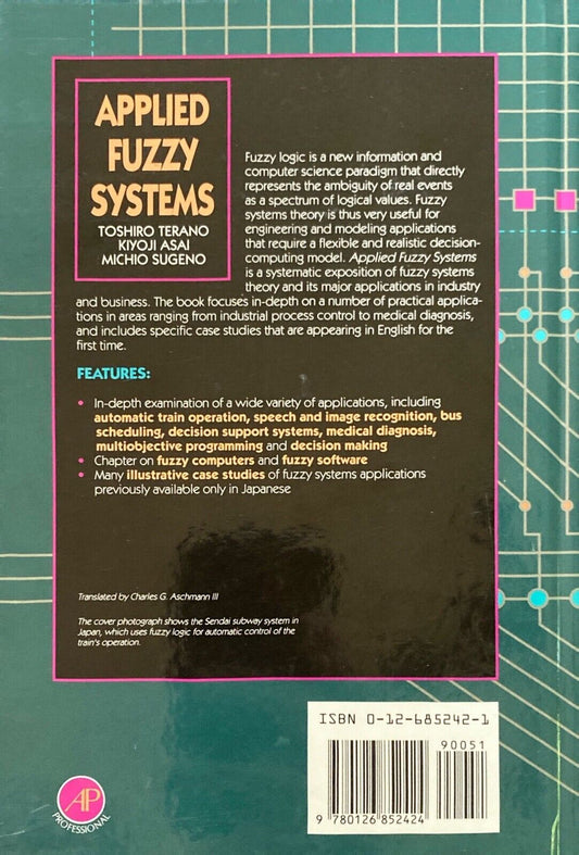 Applies Fuzzy Systems by Toshiro Terano 1994 Academic Press Hardcover