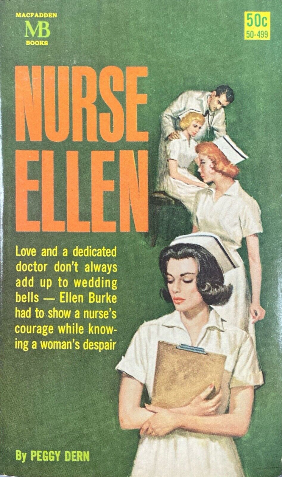 Nurse Ellen by Peggy Dern 1956 MacFadden 50-499 Paperback