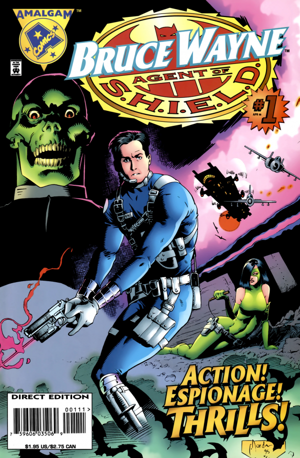 Amalgam Comics Bruce Wayne: Agent of S.H.I.E.L.D. #1 1996 Batman Nick Fury