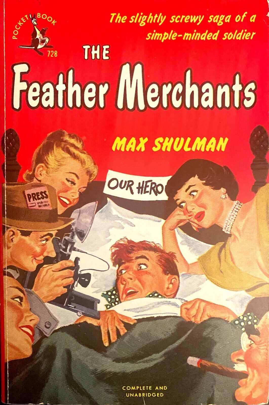 The Feather Merchants by Max Shulman 1950 Pocket 728 Paperback