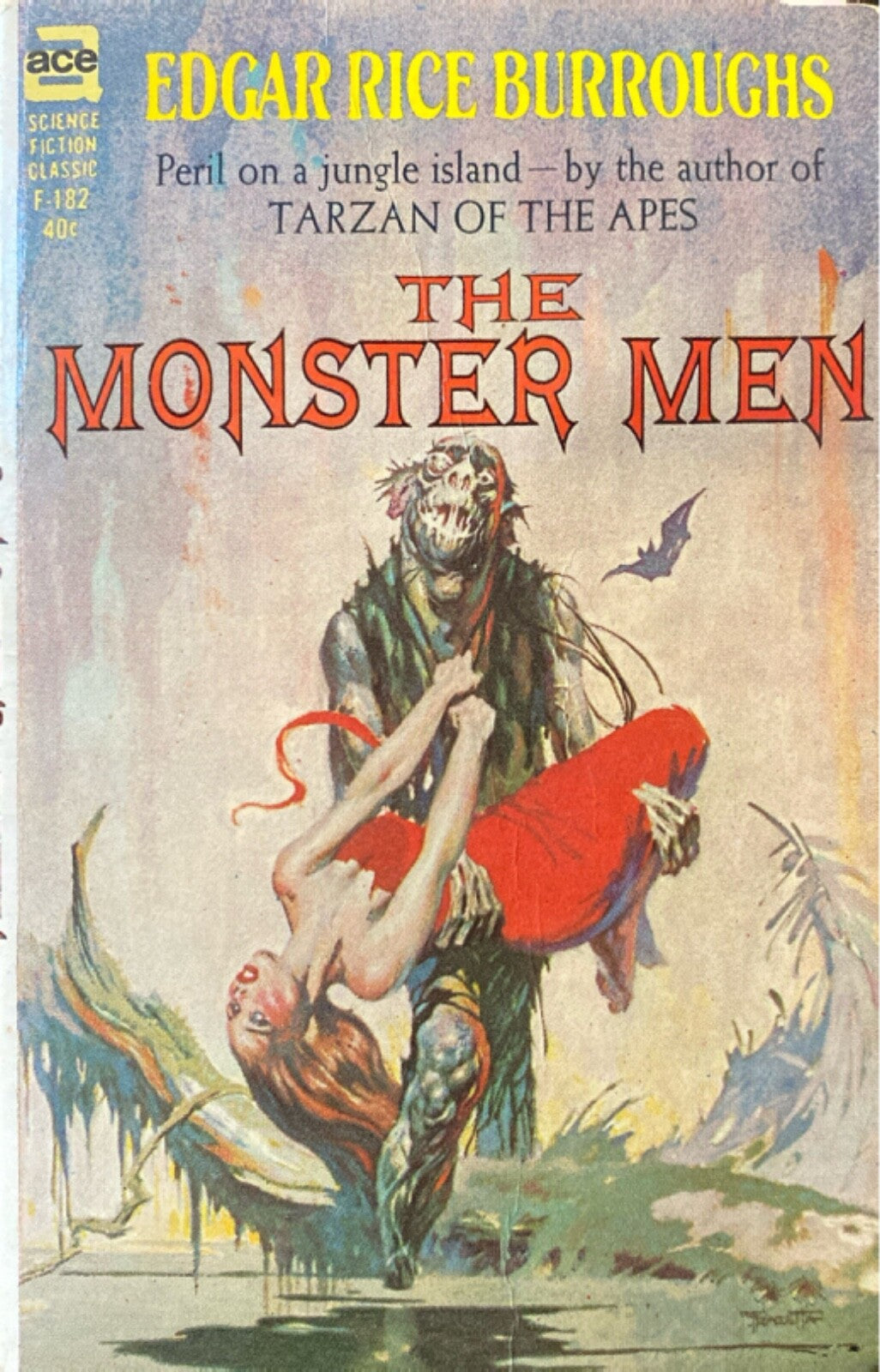 The Monster Men by Edgar Rice Burroughs Ace F-182 Paperback