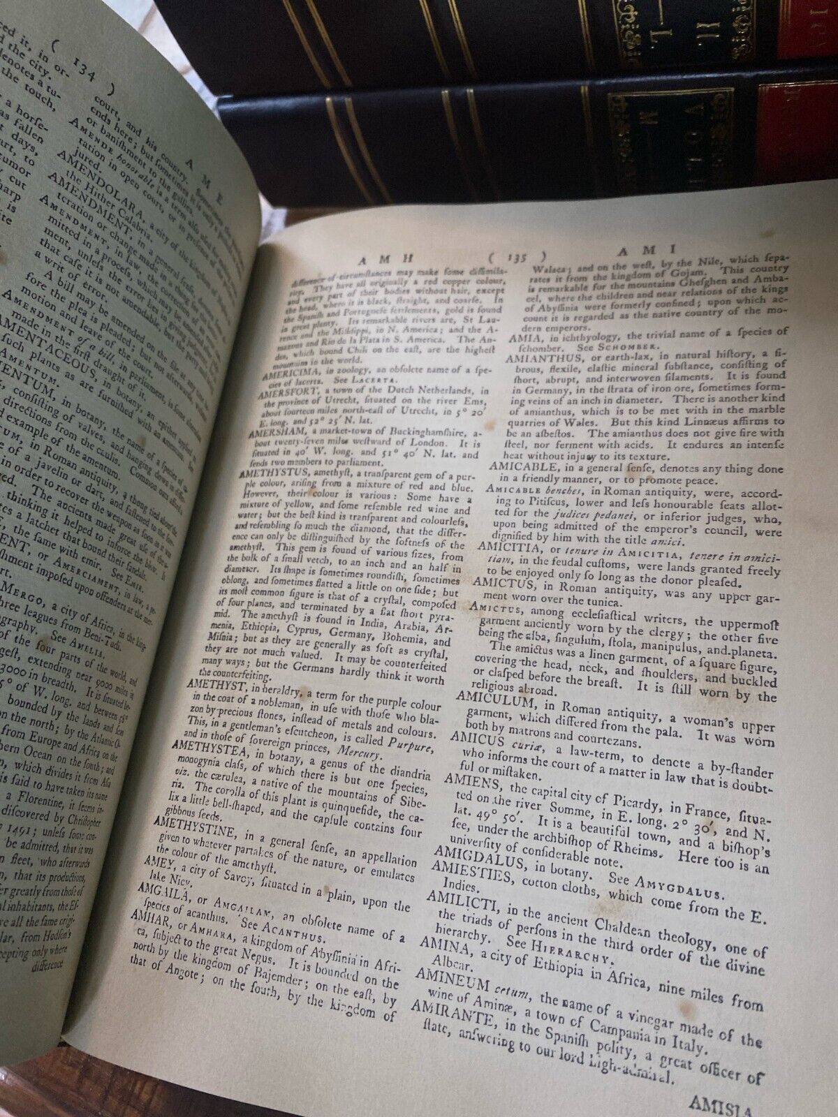 Encyclopaedia Britannica 1771 Facsimile Edition 3 Volume Set Leather Hardcover