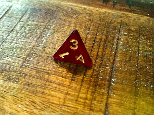 Set of 7 TTRPG Gaming Dice Dungeons & Dragons Pathfinder D20 Crimson Sparkle Red