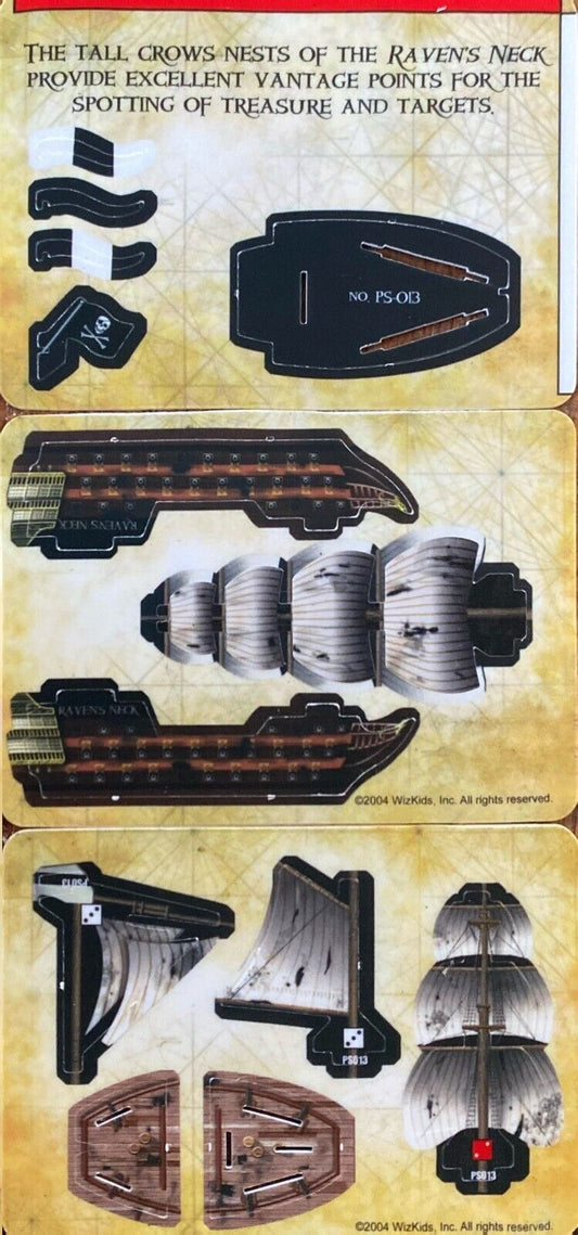 WizKids Pirates CSG of the Spanish Main PS-013 Raven's Neck