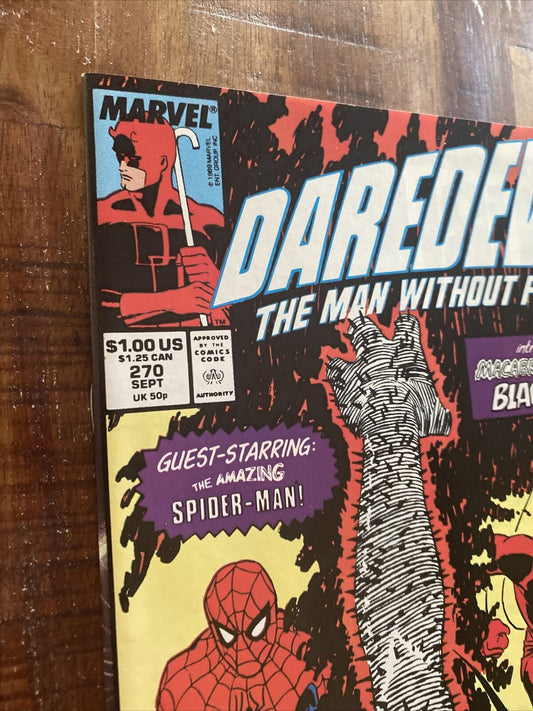 Marvel Comics Daredevil #270 Copper Age 1989 First Blackheart