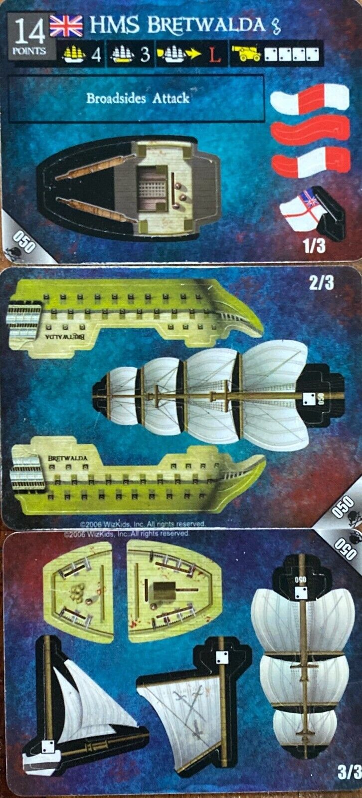 WizKids Pirates CSG of Davy Jones' Curse 050 HMS Bretwalda