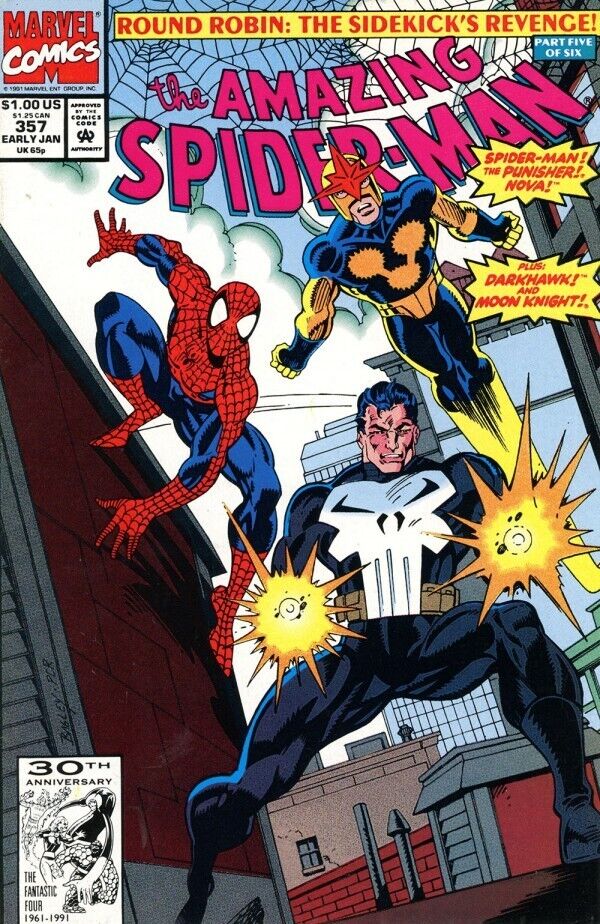 Marvel Comics Amazing Spider-man #357 Modern Age 1992 Round Robin