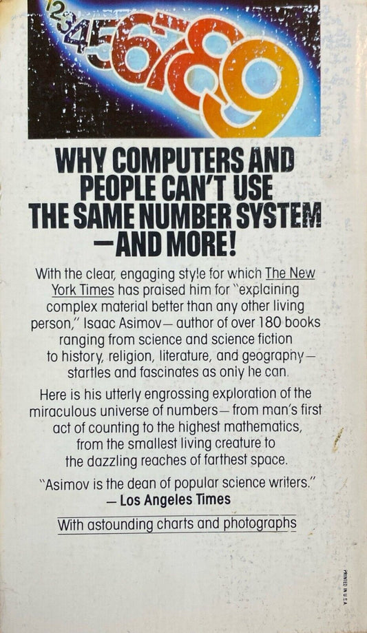Asimov on Numbers by Isaac Asimov 1978 Pocket Paperback