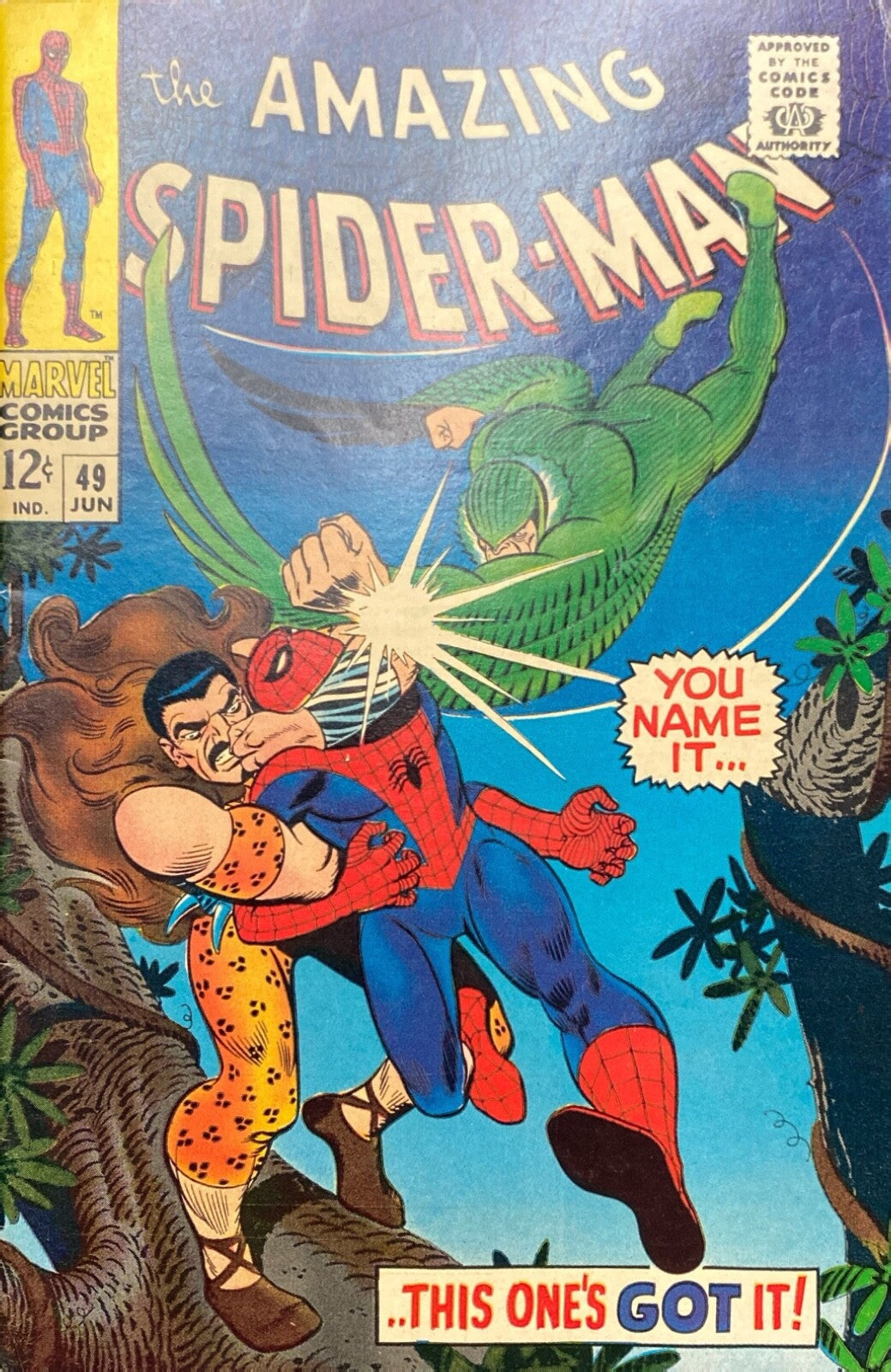 Marvel Comics Amazing Spider-man #49 Silver Age 1967 Vulture Kraven