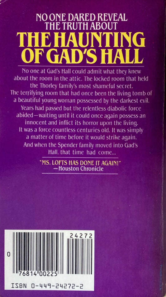 The Haunting of Gad's Hall by Norah Lofts 1978 Fawcett Crest Paperback