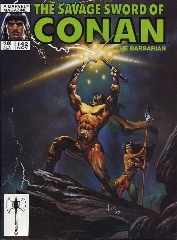 Marvel Magazine Savage Sword of Conan #142 Copper Age 1987