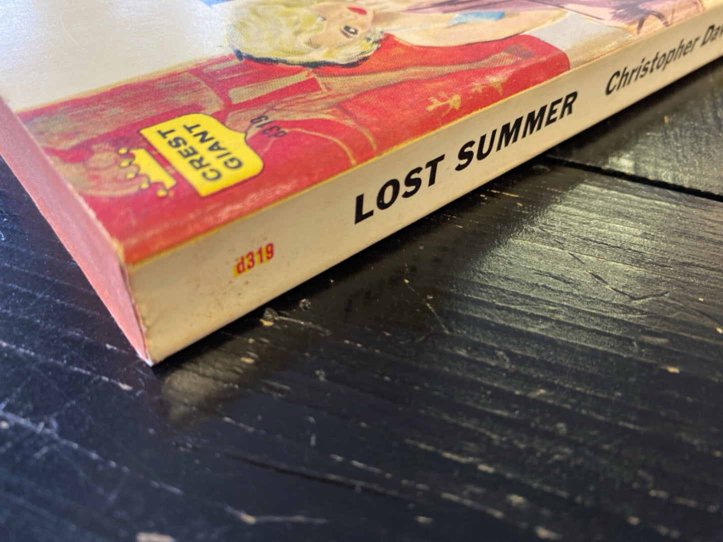 Lost Summer by Christopher Davis 1959 Crest Giant d319 Paperback