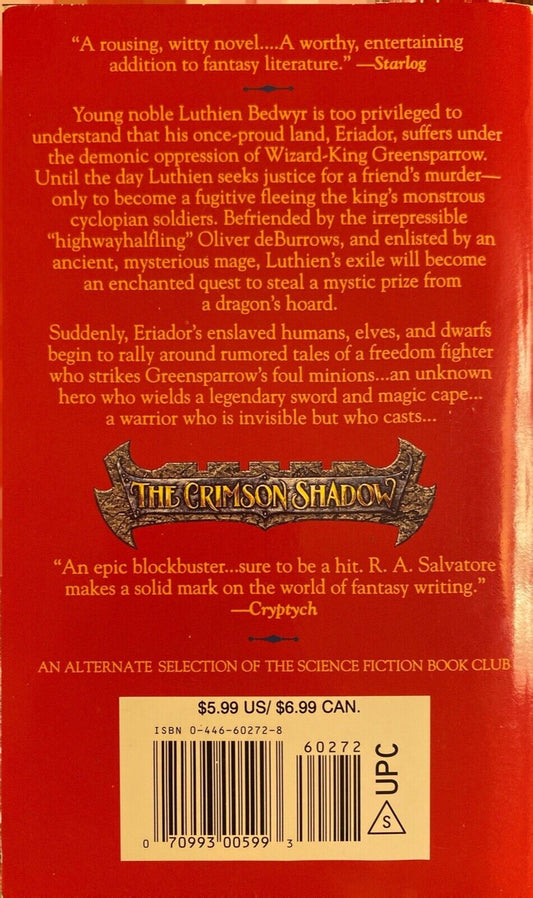 The Sword of Bedwyr by R.A. Salvatore 1996 Aspect Paperback