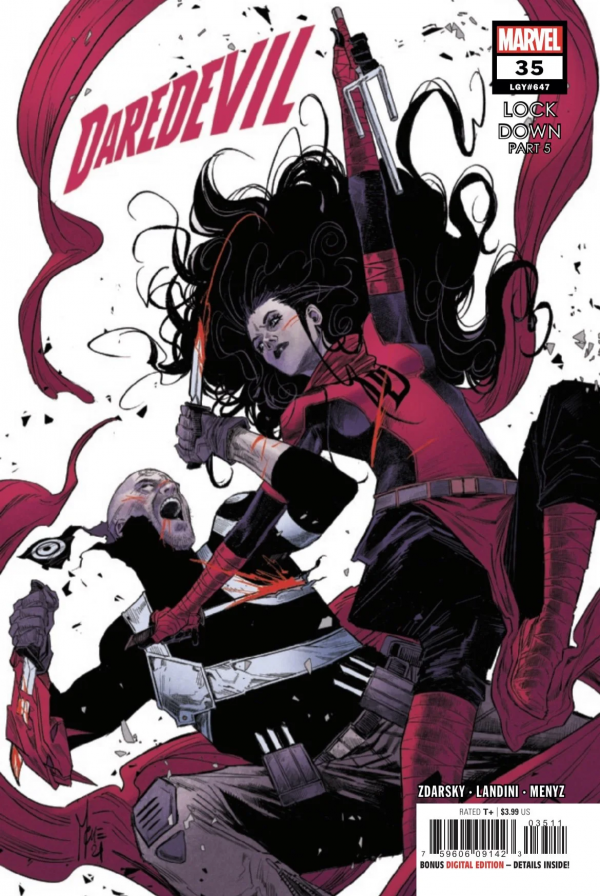 Marvel Comics Daredevil #35 Legacy #647 Modern Age 2021 Variant Jusko