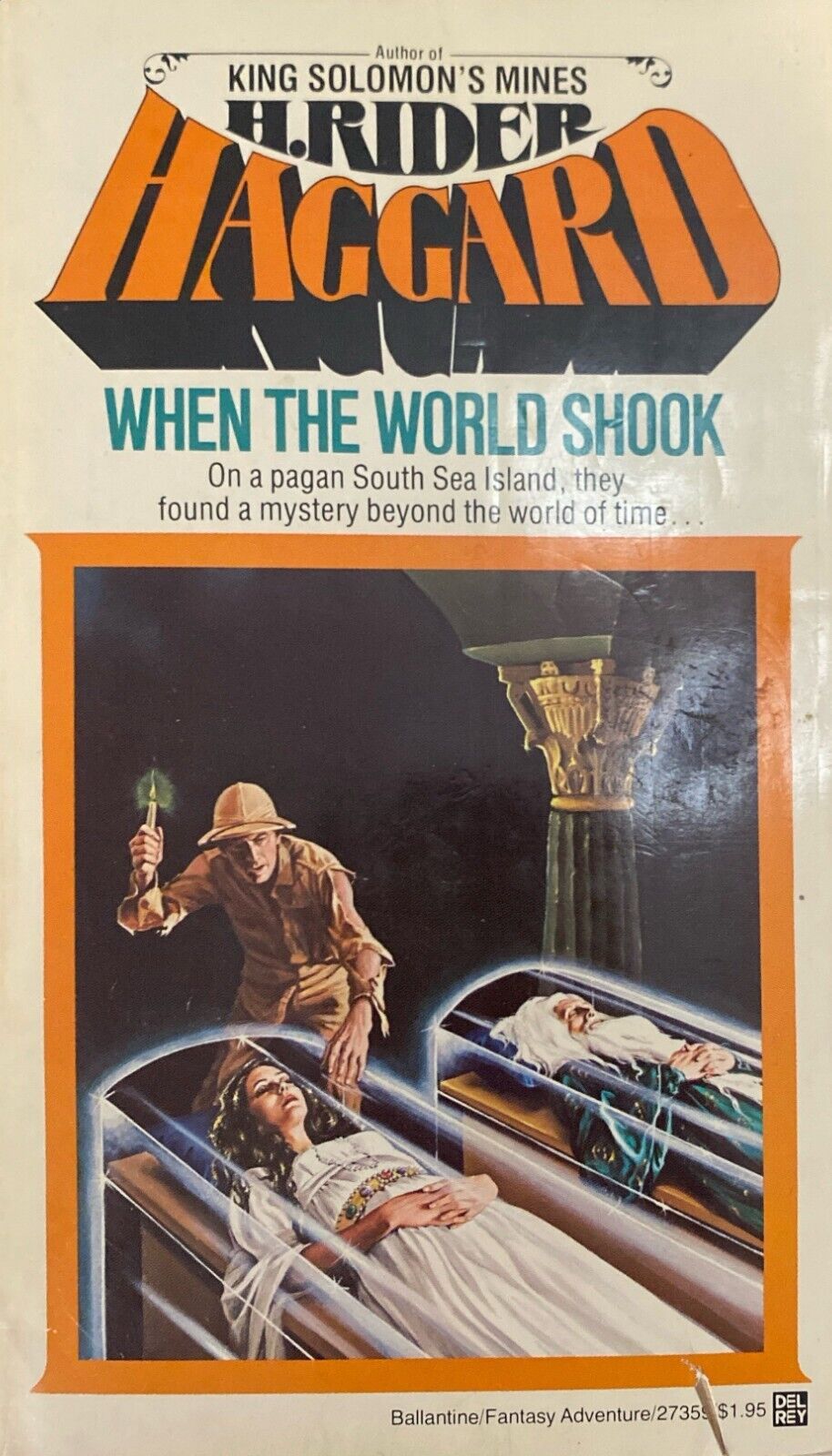 When the World Shook by H. Rider Haggard 1978 Del Rey Paperback