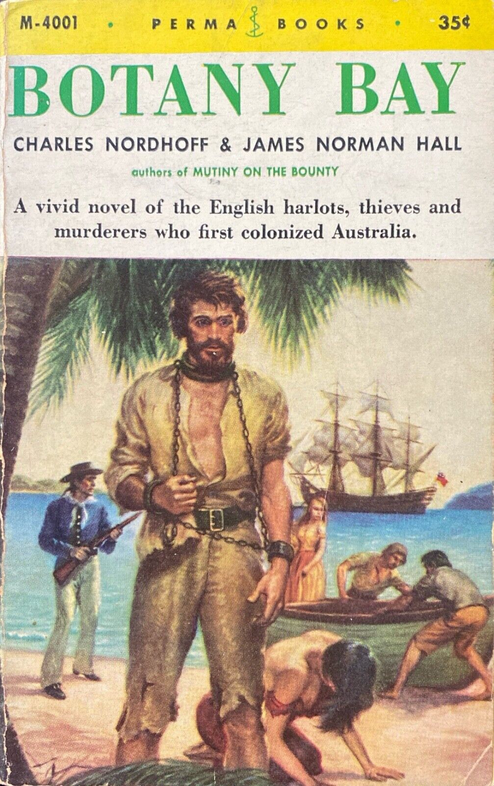 Botany Bay by Charles Nordhoff & James N. Hall 1955 Perma Books M-4001 Paperback