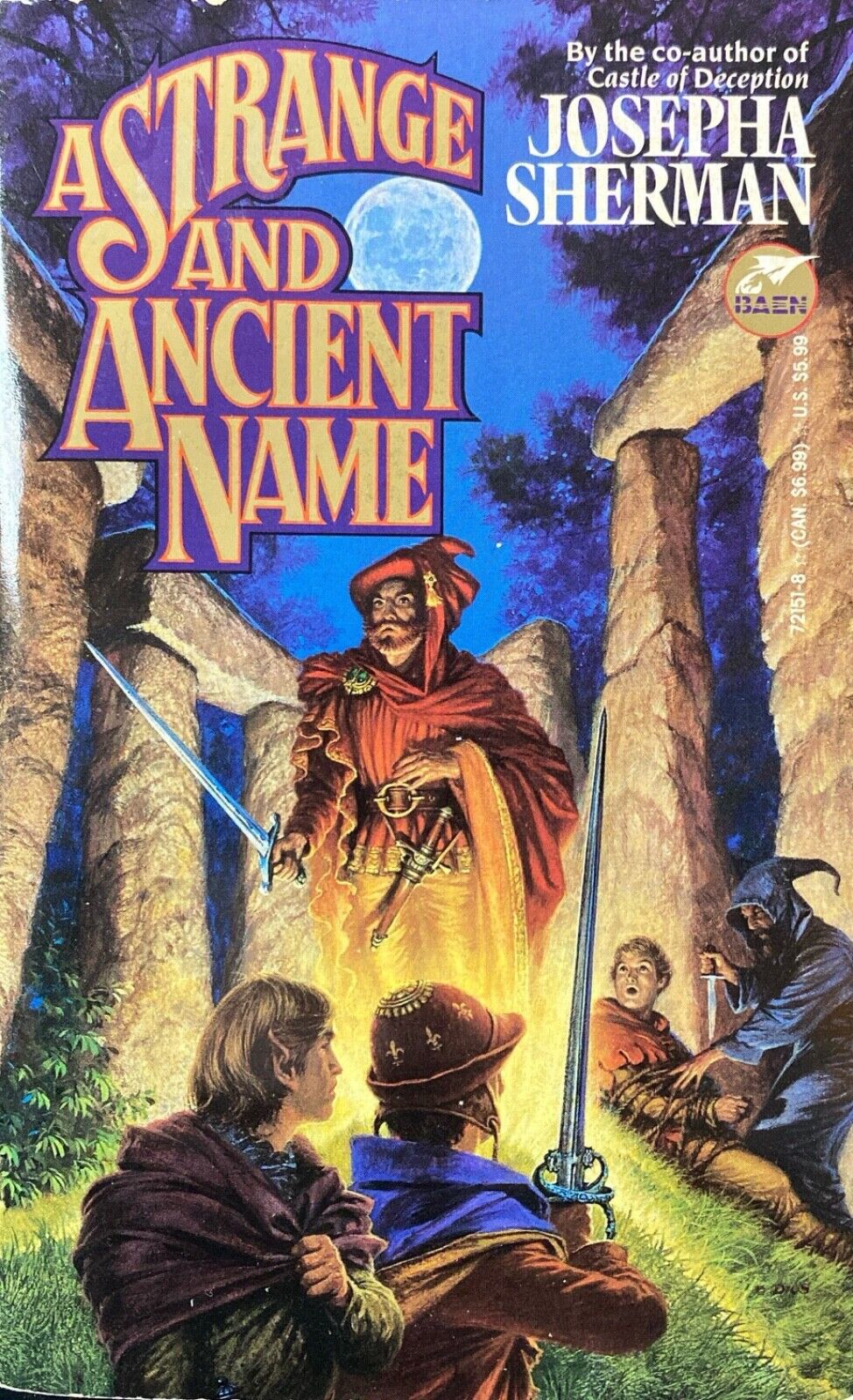 A Strange and Ancient Name by Josepha Sherman 1992 Baen Paperback