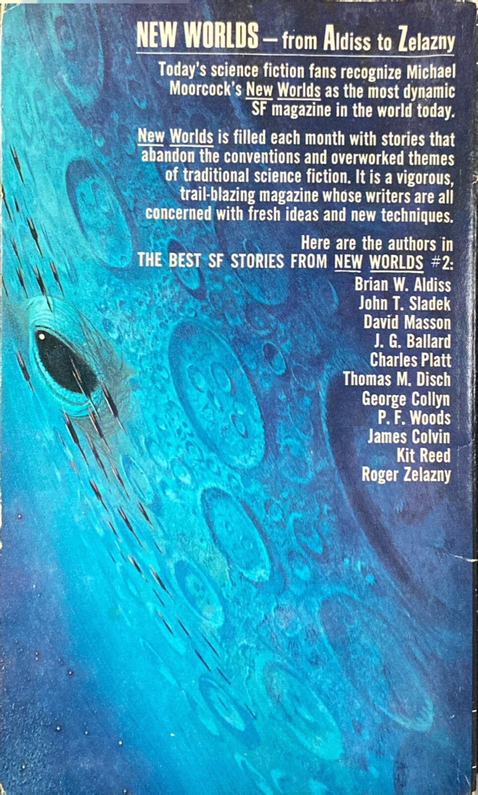 The Best SF Stories From New Worlds 2 ed. by Moorcock 1968 Berkley X1676 PB