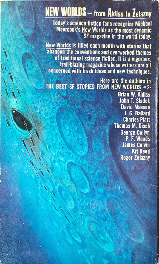 The Best SF Stories From New Worlds 2 ed. by Moorcock 1968 Berkley X1676 PB