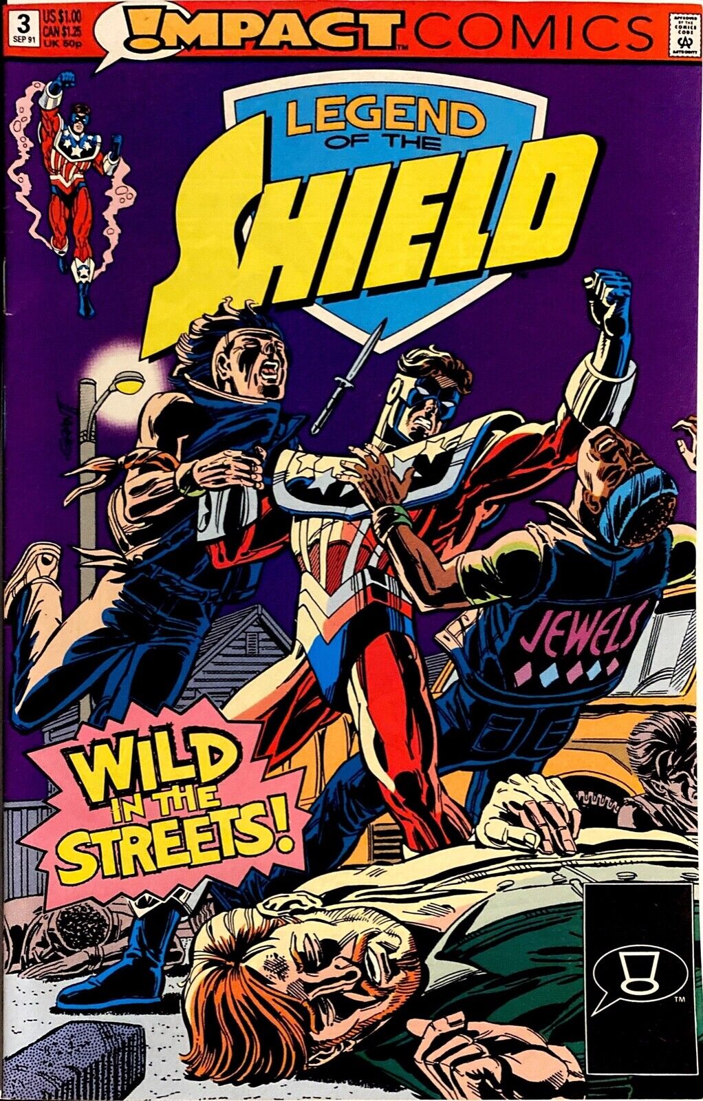Impact Comics Legend of the Shield #3 Copper Age 1991