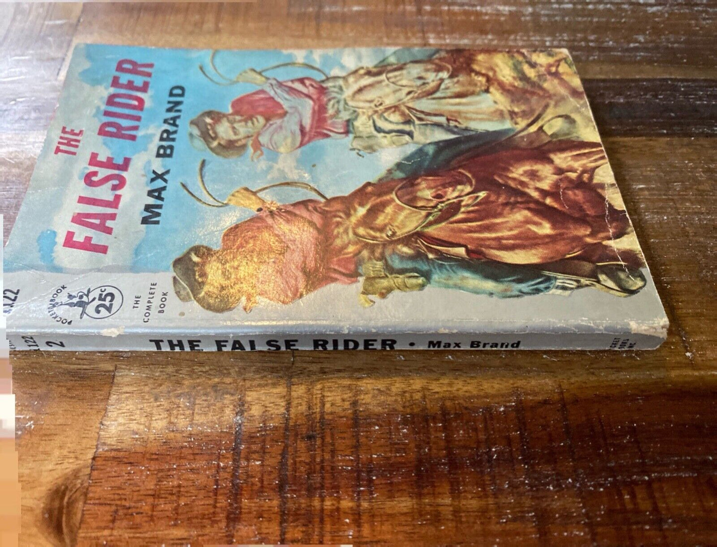 The False Rider by Max Brand 1956 Pocket 1122 Paperback First
