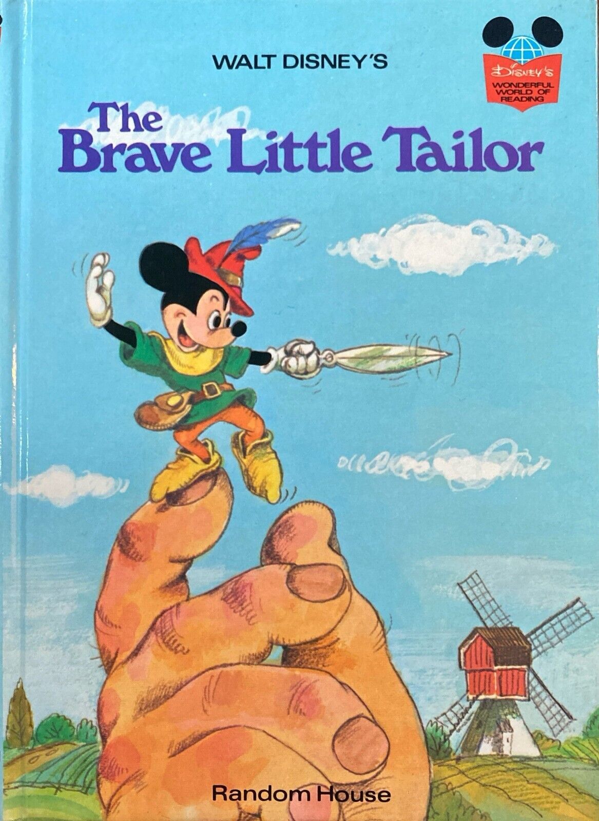 Walt Disney's The Brave Little Tailor 1974 Hardcover Wonderful World of Reading