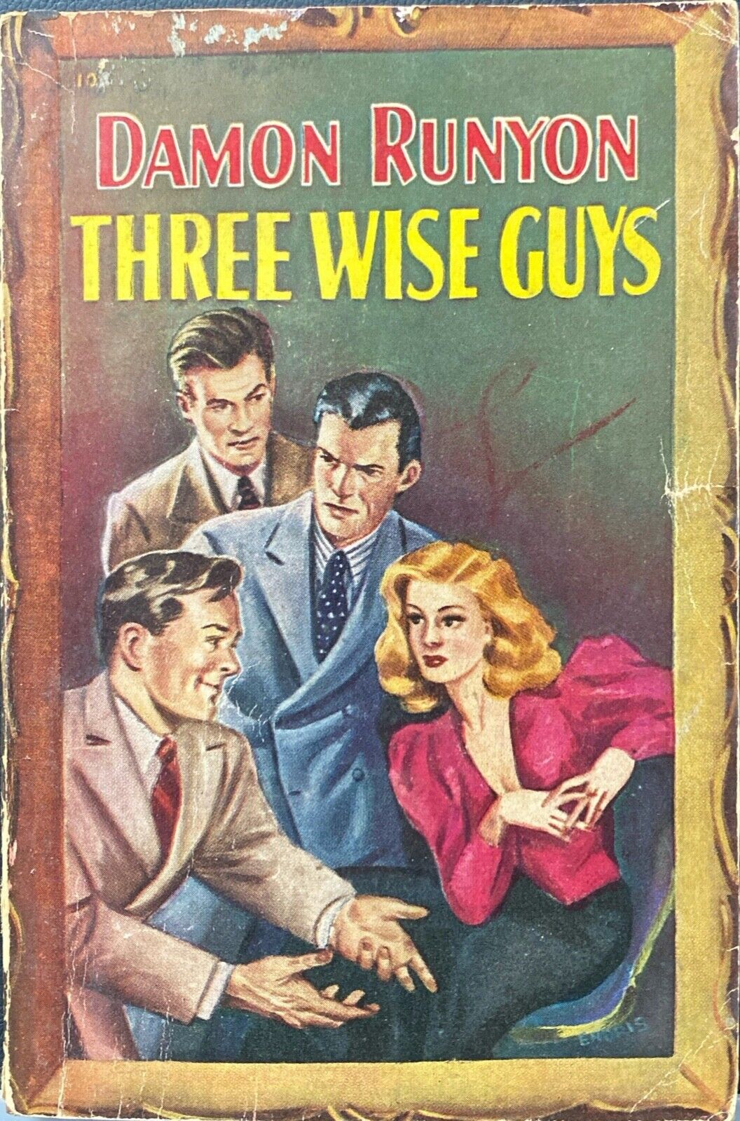 Three Wise Guys by Damon Runyon 1946 Avon 102 Paperback