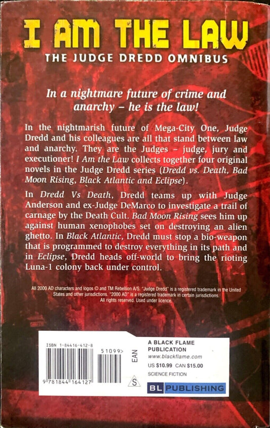 I Am The Law: The Judge Dredd Omnibus by Rennie et al 2006 Black Flame Paperback