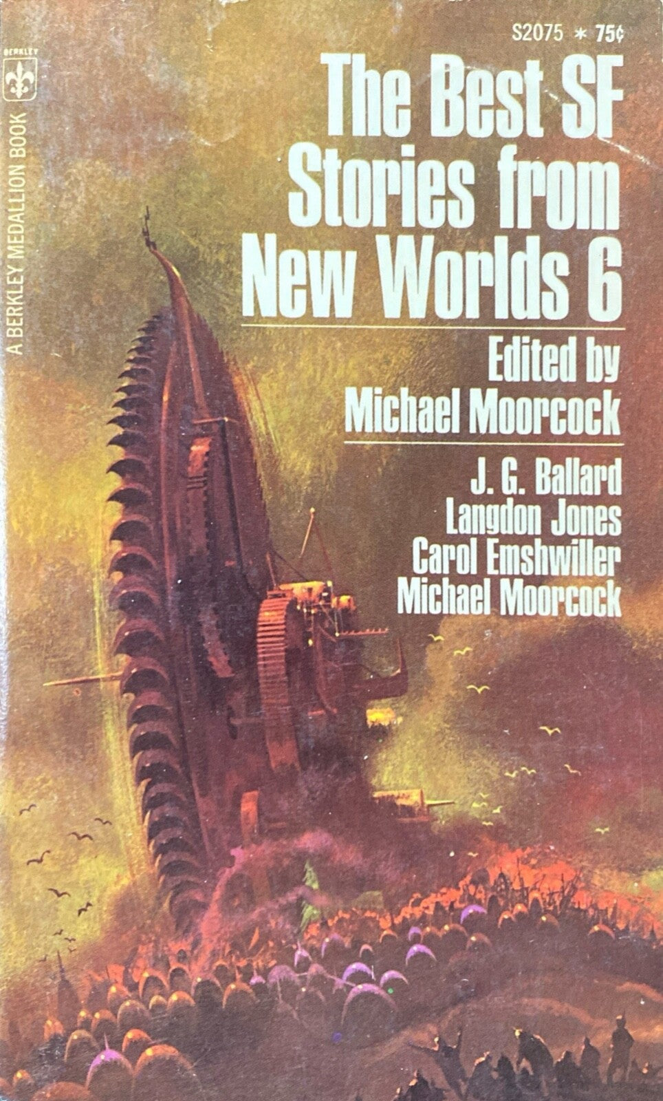 The Best SF Stories From New Worlds 6 ed. by Moorcock 1970 Berkley S2075 PB