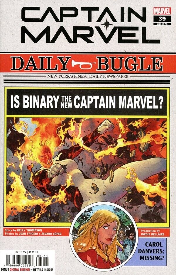 Marvel Comics Captain Marvel #39 (Legacy #173) Modern Age 2022