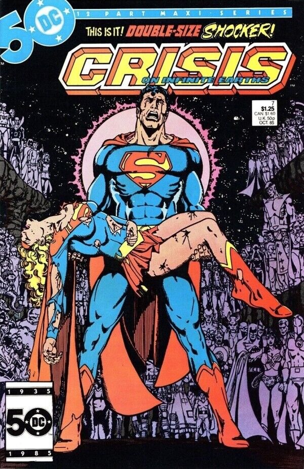 DC Comics Crisis on Infinite Earths #7 Copper Age 1985 Death Supergirl