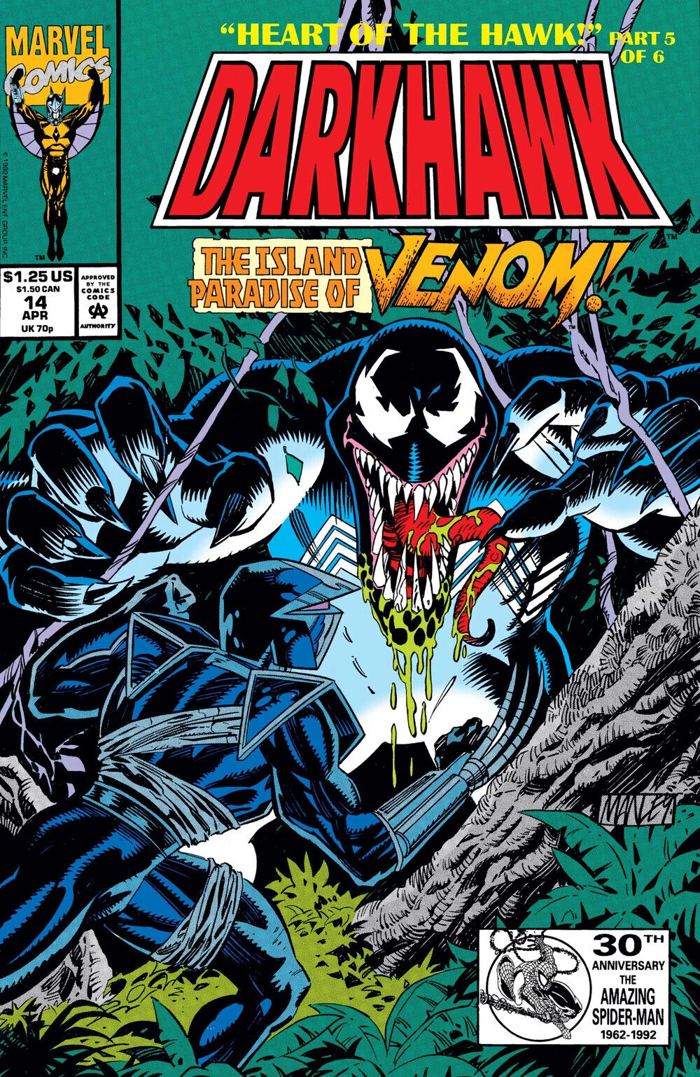 Marvel Comics Darkhawk #14 Modern Age 1992 Venom