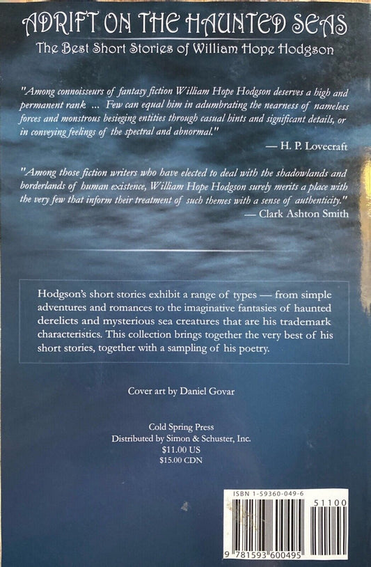 Adrift on the Haunted Seas by William Hope Hodgson 2005 Cold Spring Paperback