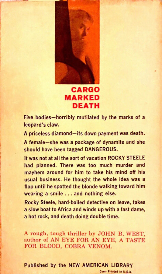 Death on the Rocks by John B. West 1961 Signet S1883 Paperback First Print