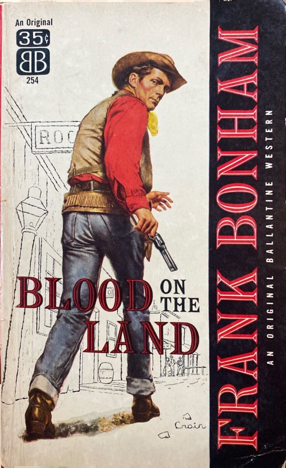Blood on the Land by Frank Bonham 1958 Ballantine 254 Paperback