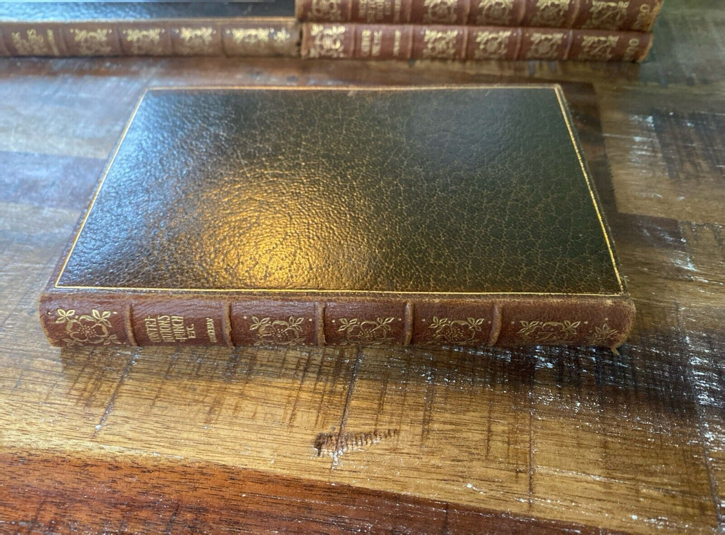 Contributions to Punch, Etc. by W.M. Thackeray 1901 New Century Library Leather