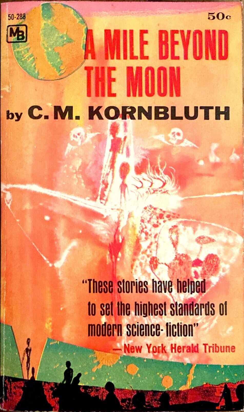 A Mile Beyond the Moon by C.M. Kornbluth 1966 MacFadden Paperback