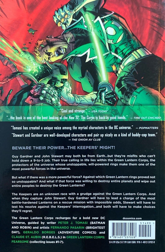 DC Comics Green Lantern Corps Volume One: Fearsome 2012 Trade Paperback