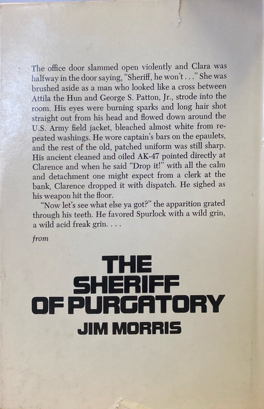The Sheriff of Purgatory by Jim Morris 1979 Doubleday Hardcover First