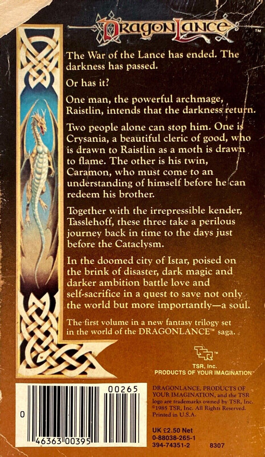 Time of the Twins by M. Weis & T. Hickman 1986 TSR Paperback Dragonlance First