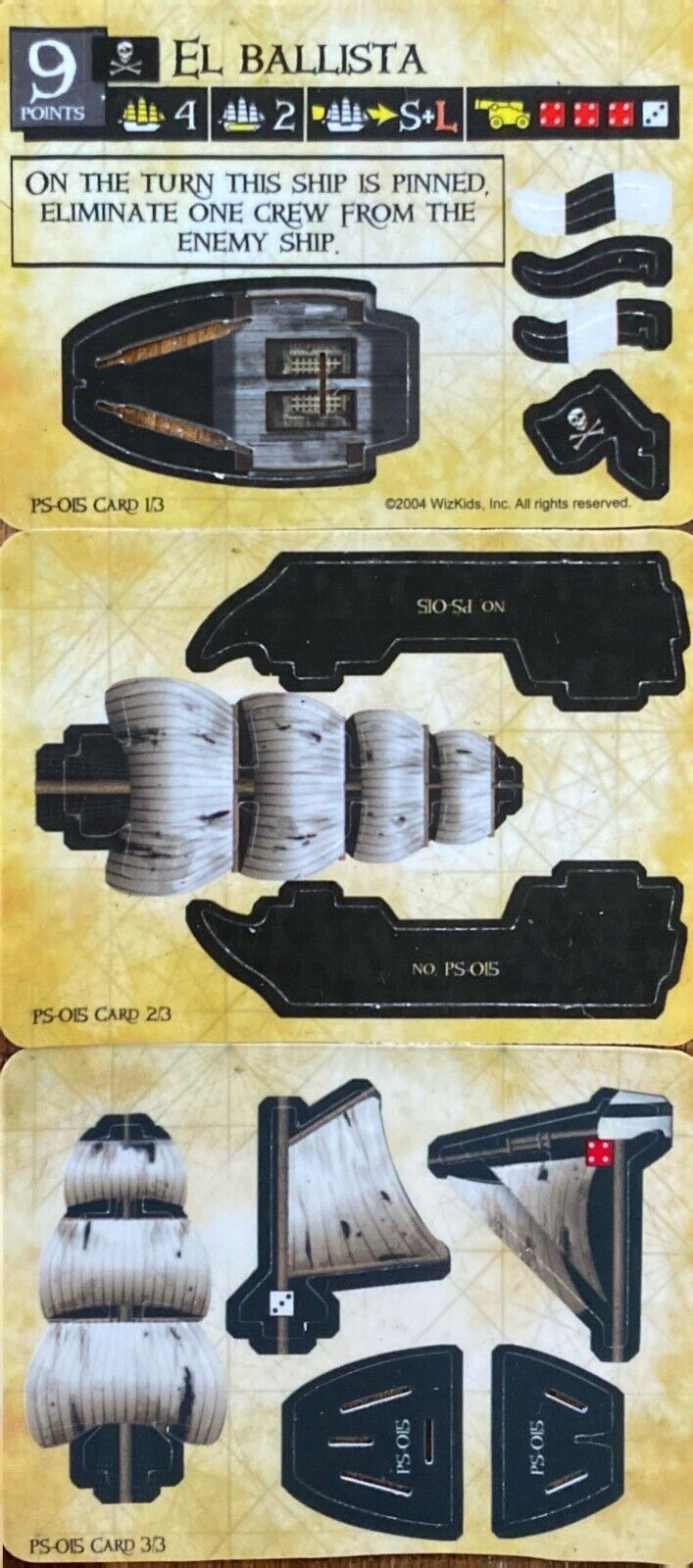 WizKids Pirates CSG of the Spanish Main PS-015 El Ballista