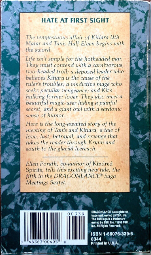 Steel and Stone by Ellen Porath 1992 TSR Meetings Dragonlance First Edition