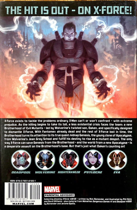 Marvel Comics Uncanny X-Force: Final Execution Book 2 Hardcover Rick Remender